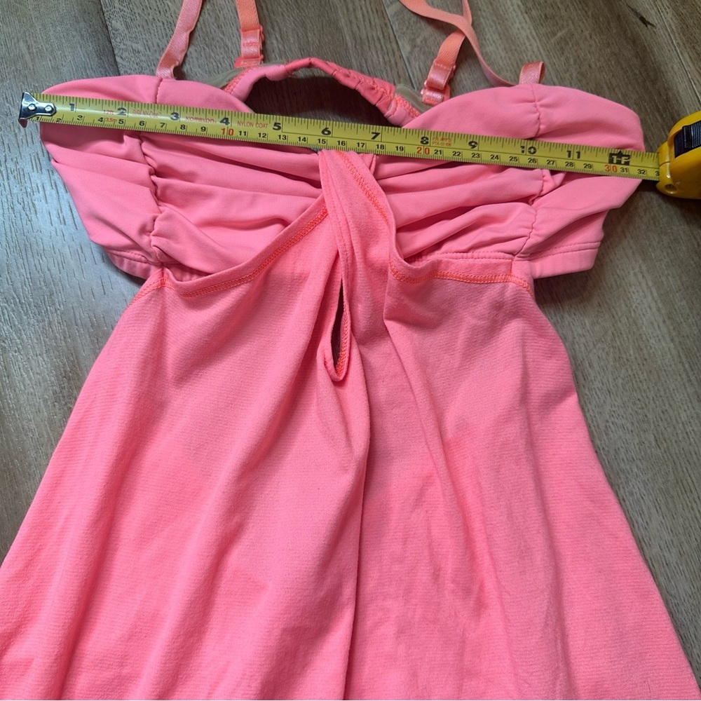 Lululemon Strappy Hot Pink Skinny Strap Tank Top Size 4 - Picture 7 of 8